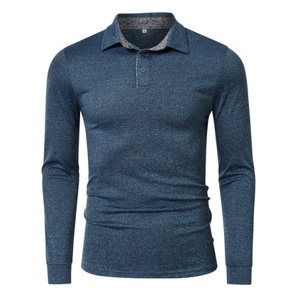 Men's Sports Golf Lapel Long Sleeve Polo Shirt T-shirt